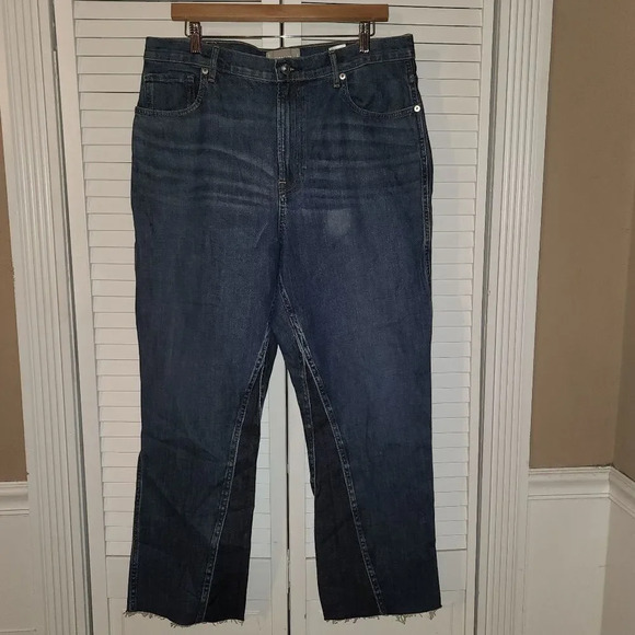 Everlane‎ Womens Cheeky Bootcut Raw Hem Jeans 33 Regular - Picture 1 of 4